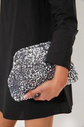 Silver Sparkle Clutch